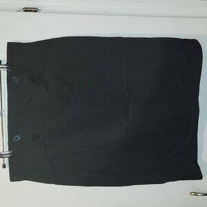 Max Studio Pinstripe Pencil Skirt L NWT